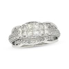 Thumbnail Image 1 of Previously Owned Princess-Cut Quads Diamond Bridal Set 1-1/8 ct tw 14K White Gold Size 6.75