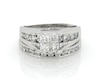 Thumbnail Image 1 of Previously Owned Princess-Cut Diamond Quad Bridal Set 1-1/4 ct tw 14K White Gold Size 8.25