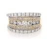 Thumbnail Image 1 of Previously Owned Round-Cut Diamond Wedding Set 2 ct tw 14K Two-Tone Gold Size 7.75