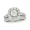Thumbnail Image 1 of Previously Owned Neil Lane Round-Cut Diamond Halo Bridal Set 1-1/2 ct tw 14K White Gold Size 4.5