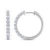 Thumbnail Image 2 of Previously Owned THE LEO Diamond Hoop Earrings 1 ct tw 14K White Gold