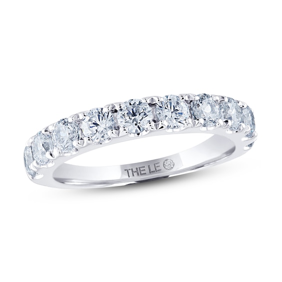 Previously Owned THE LEO Diamond Anniversary Ring 1-1/2 ct tw Round-cut 14K White Gold