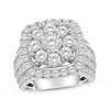 Thumbnail Image 1 of Previously Owned Round-Cut Diamond Cushion Frame Engagement Ring 4 ct tw 10K White Gold