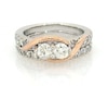 Thumbnail Image 1 of Previously Owned Ever Us Round-Cut Diamond Bridal Set 1-1/15 ct tw 14K Two-Tone Gold Size 4.75