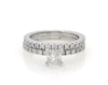 Thumbnail Image 0 of Previously Owned Princess-Cut Diamond Bridal Set 1 ct tw 14K White Gold Size 5
