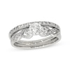 Thumbnail Image 1 of Previously Owned Round-Cut Diamond Bridal Set 7/8 ct tw 14K White Gold Size 7.5