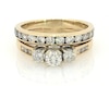 Thumbnail Image 1 of Previously Owned Round-Cut Diamond Three-Stone Bridal Set 2 ct tw 14K Two-Tone Gold & 10K Yellow Gold Size 10