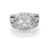 Thumbnail Image 1 of Previously Owned Multi-Diamond Bridal Set 2-1/6 ct tw 14K & 10K White Gold Size 5.25