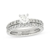 Thumbnail Image 0 of Previously Owned Round-Cut Diamond Bridal Set 1-5/8 ct tw 14K White Gold Size 8