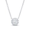 Thumbnail Image 1 of Previously Owned KAY Lab-Grown Diamonds Necklace 1/2 ct tw 14K White Gold 19" (F/SI2)