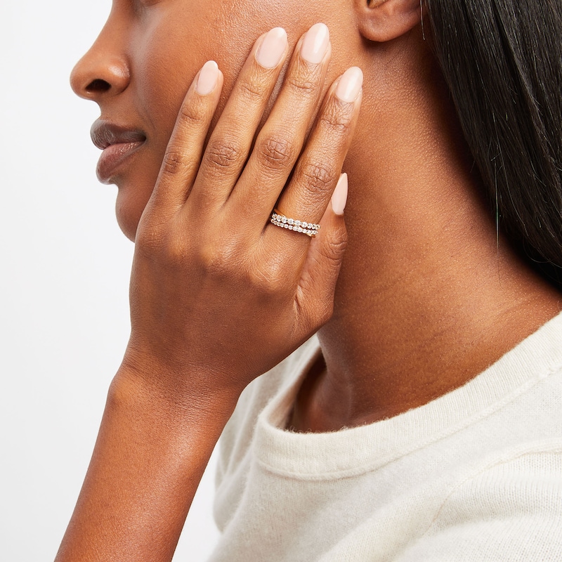 Main Image 4 of Previously Owned KAY Lab-Grown Diamonds Crossover Ring 1/2 ct tw 14K Yellow Gold