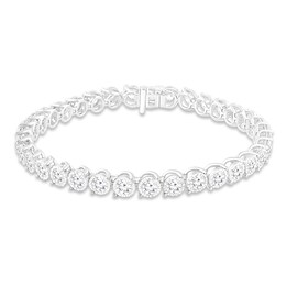 Previously Owned Lab-Created Diamonds by KAY Tennis Bracelet 7 ct tw 10K White Gold 7.25&quot;