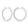 Thumbnail Image 4 of Previously Owned KAY Lab-Grown Diamonds Hoop Earrings 3 ct tw 14K White Gold