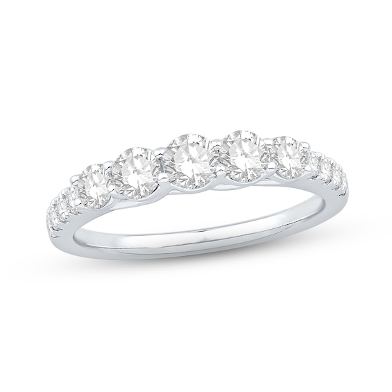 Previously Owned Diamond Wedding Band 1/2 ct tw Round-cut 10K White Gold