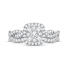 Thumbnail Image 3 of Previously Owned Multi-Diamond Center Bridal Set 1/2 ct tw Round-cut 10K White Gold