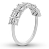 Thumbnail Image 2 of Previously Owned Diamond Ring 3/8 ct tw Baguette & Round 10K White Gold
