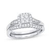 Thumbnail Image 1 of Previously Owned Multi-Diamond Center Bridal Set 3/8 ct tw Round-cut 10K White Gold