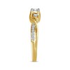Thumbnail Image 2 of Previously Owned Round-Cut Diamond Three-Stone Engagement Ring 1/3 ct tw 10K Yellow Gold Size 9