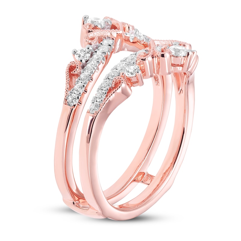 Main Image 2 of Previously Owned Diamond Enhancer Ring 1/2 ct tw Round-cut 14K Rose Gold