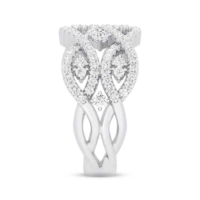 Main Image 2 of Previously Owned KAY Lab-Grown Diamonds Open Weave Ring 1 ct tw 14K White Gold