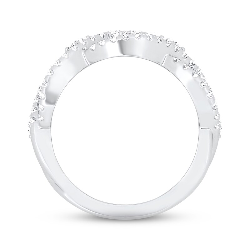 Main Image 3 of Previously Owned KAY Lab-Grown Diamonds Open Weave Ring 1 ct tw 14K White Gold