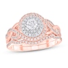 Thumbnail Image 1 of Previously Owned Diamond Bridal Set 5/8 ct tw Round-cut 14K Two-Tone Gold