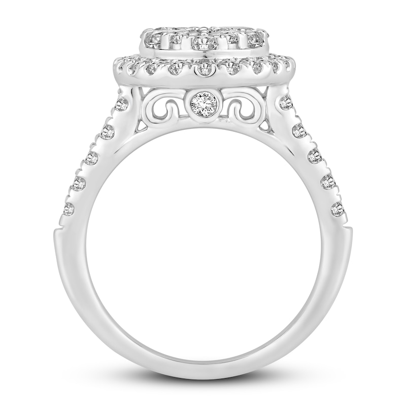Main Image 3 of Previously Owned Diamond Engagement Ring 2 ct tw Round-cut 14K White Gold