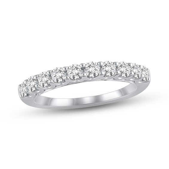 Previously Owned Diamond Wedding Band 3/4 ct tw Round-cut 14K White Gold