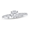 Thumbnail Image 1 of Previously Owned Lab-Grown Diamonds Round-Cut Engagement Ring 1-1/4 ct tw 14K White Gold