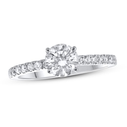 Previously Owned Lab-Created Diamonds by KAY Round-Cut Engagement Ring 1-1/4 ct tw 14K White Gold