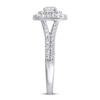 Thumbnail Image 1 of Previously Owned Lab-Created Diamonds by KAY Cushion Frame Engagement Ring 1 ct tw 14K White Gold