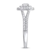 Thumbnail Image 2 of Previously Owned Lab-Grown Diamonds Cushion Frame Engagement Ring 1 ct tw 14K White Gold
