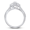 Thumbnail Image 2 of Previously Owned Lab-Created Diamonds by KAY Cushion Frame Engagement Ring 1 ct tw 14K White Gold