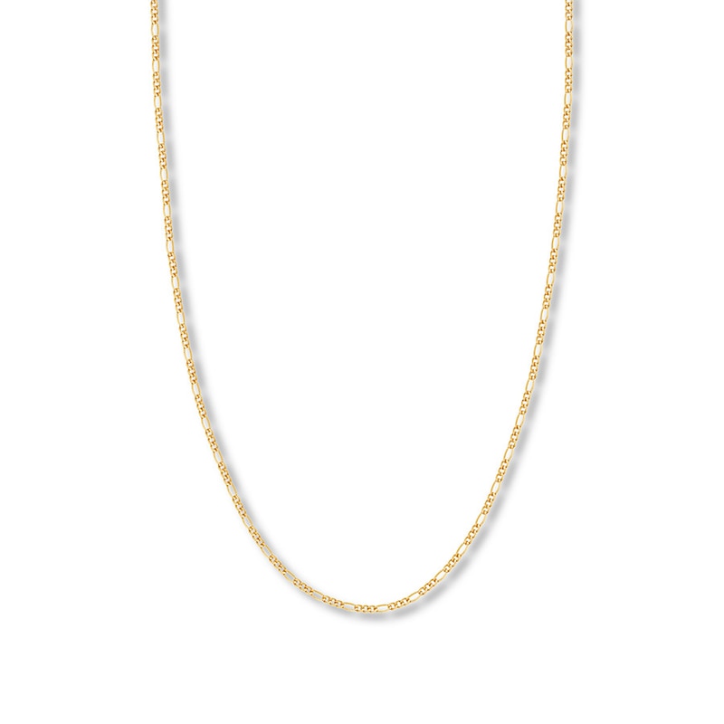 Main Image 1 of Previously Owned 16" Figaro Link Chain Solid 14K Yellow Gold Appx. 2.36mm