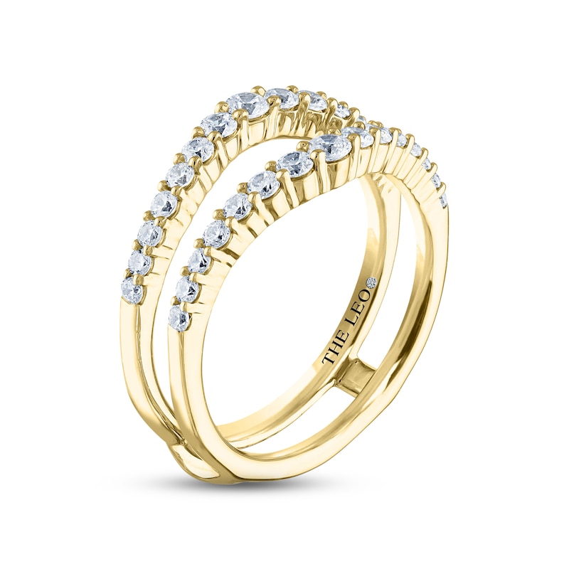 Main Image 2 of Previously Owned THE LEO Diamond Enhancer Ring 3/4 ct tw Round-cut 14K Yellow Gold Size 7