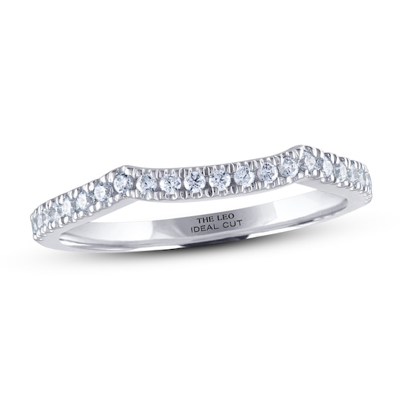 Previously Owned THE LEO Ideal Cut Diamond Wedding Band 1/5 ct tw 14K White Gold
