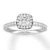Thumbnail Image 0 of Previously Owned Neil Lane Cushion-cut Diamond Engagement Ring 1-1/4 ct tw 14K White Gold