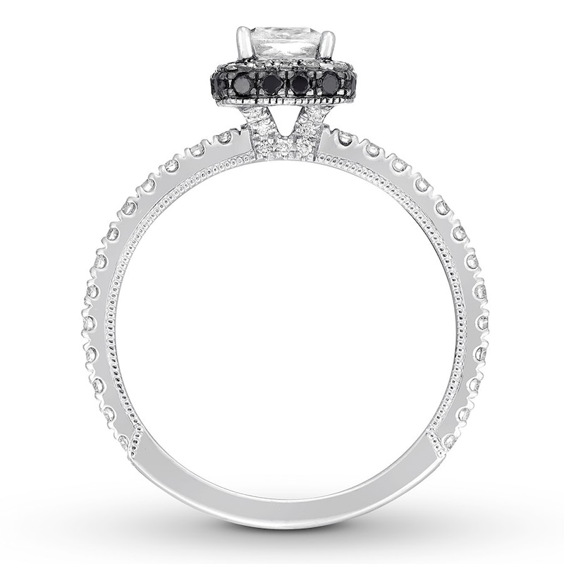 Previously Owned Neil Lane Cushion-cut Diamond Engagement Ring 1-1/4 ct tw 14K White Gold