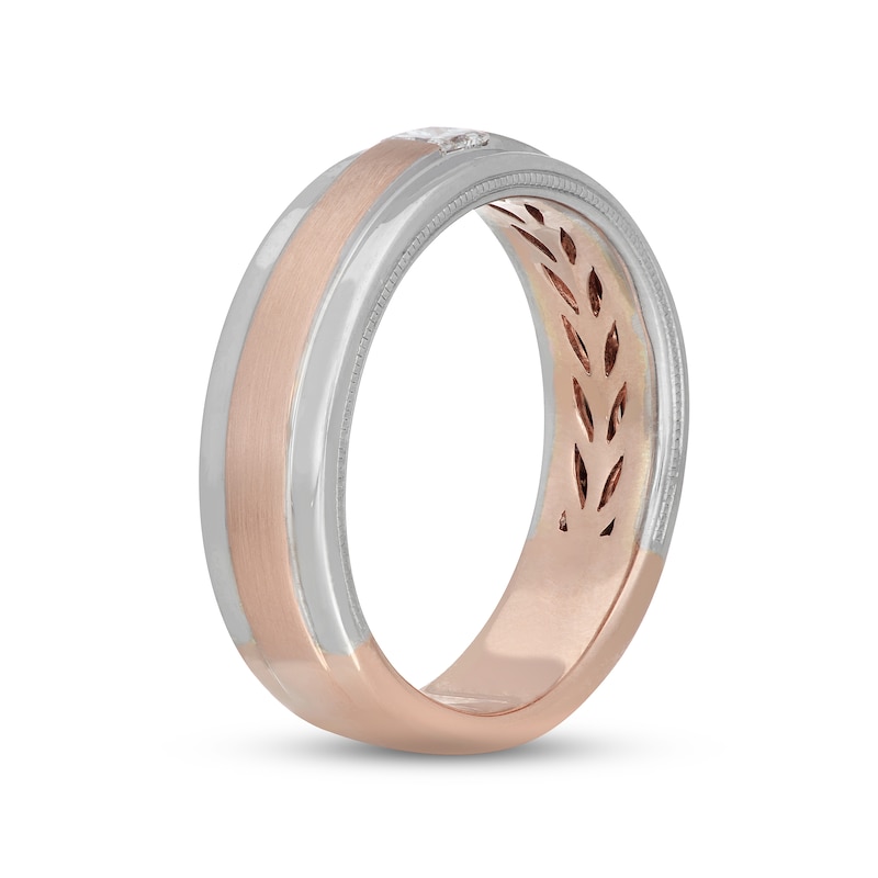 Main Image 2 of Previously Owned Neil Lane Men's Diamond Wedding Band 1/6 ct tw 14K Two-Tone Gold