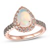 Thumbnail Image 1 of Previously Owned Le Vian Opal Ring 3/4 ct tw Diamonds Pear-shaped 14K Strawberry Gold
