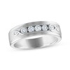Thumbnail Image 1 of Previously Owned Every Moment Men's Diamond Wedding Band 1/2 ct tw 14K White Gold