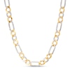 Thumbnail Image 1 of Previously Owned Figaro Chain Necklace Semi-Solid 10K Yellow Gold 22"