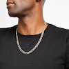 Thumbnail Image 2 of Previously Owned Figaro Chain Necklace Semi-Solid 10K Yellow Gold 22"