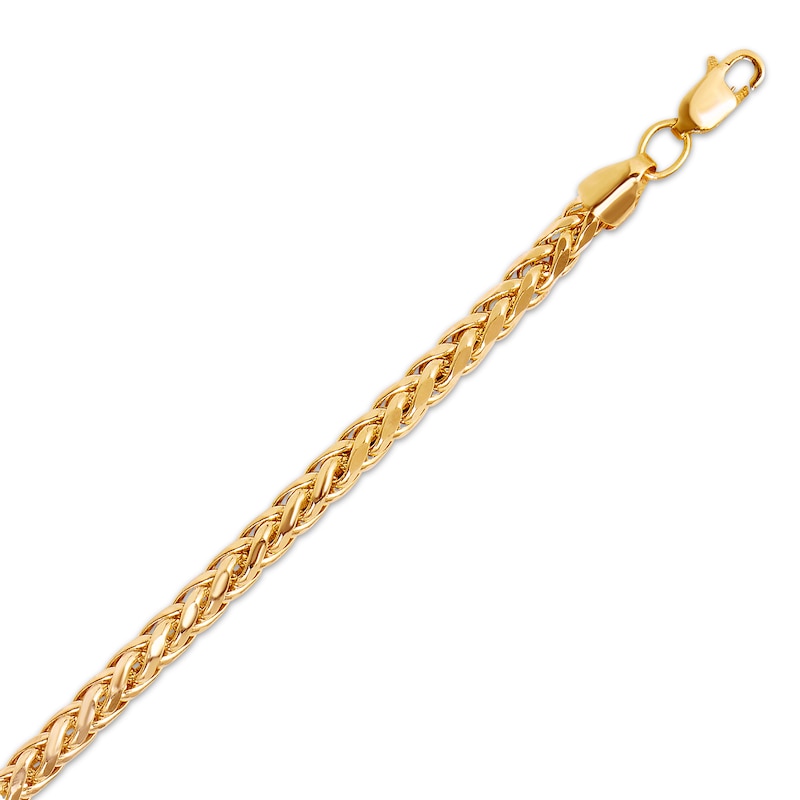 Main Image 2 of Previously Owned Wheat Chain Necklace Hollow 10K Yellow Gold 24"