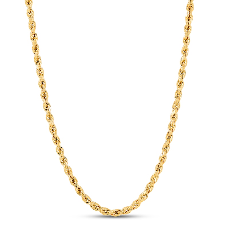 Main Image 1 of Previously Owned Rope Chain 3.0mm Hollow 14K Yellow Gold 22"