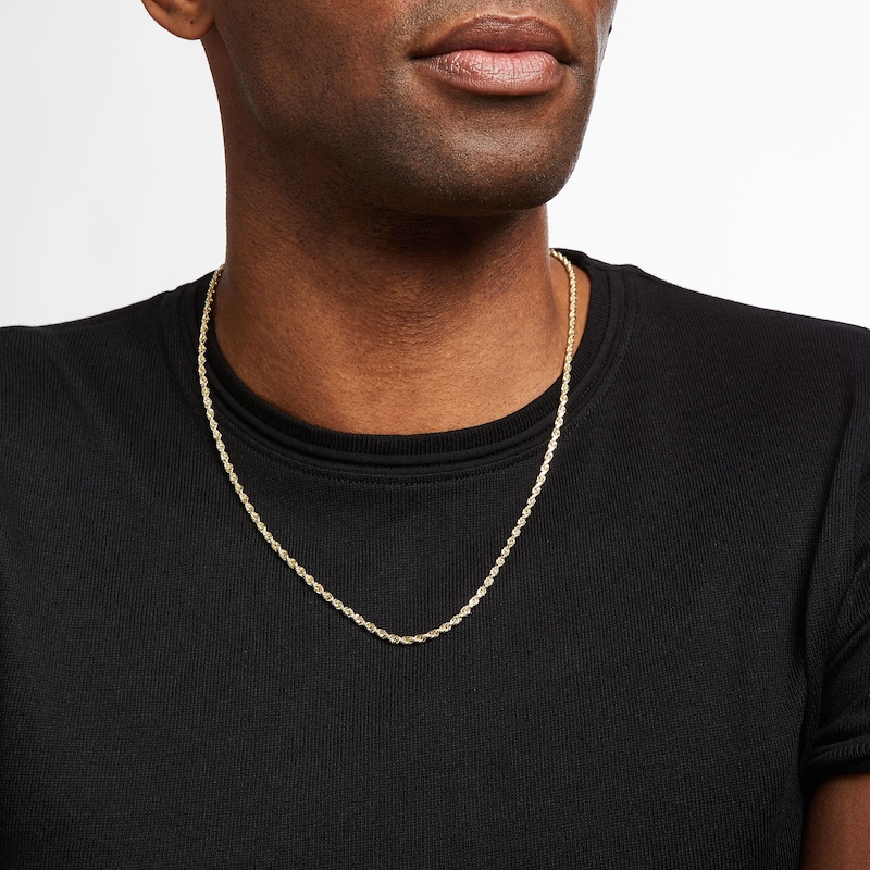 Main Image 2 of Previously Owned Rope Chain 3.0mm Hollow 14K Yellow Gold 22"