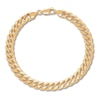 Thumbnail Image 1 of Previously Owned Cuban Curb Chain Bracelet Hollow 14K Yellow Gold 8.5"