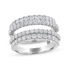 Thumbnail Image 1 of Previously Owned THE LEO Ideal Cut Round-Cut Diamond Enhancer Ring 1-3/4 ct tw 14K White Gold