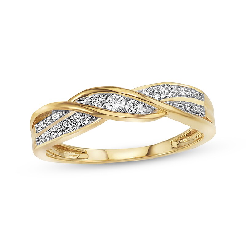 Main Image 1 of Previously Owned Diamond Anniversary Band 1/6 ct tw Round-cut 10K Yellow Gold