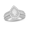 Thumbnail Image 1 of Previously Owned Neil Lane Diamond Engagement Ring 2-3/8 ct tw Pear, Round & Princess-cut 14K White Gold